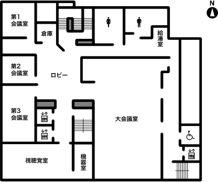 ハートピア京都　3階平面図